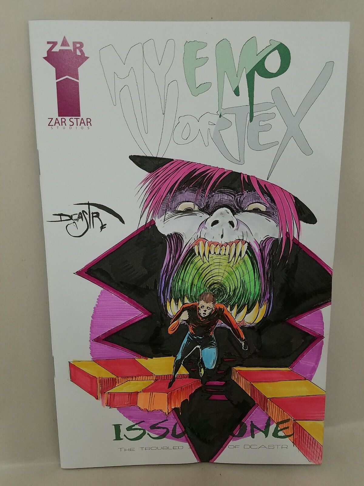 My Emo Vortex #1 (2016) Blank Cover Comic w Original Dave Castr Art ARG COA 226