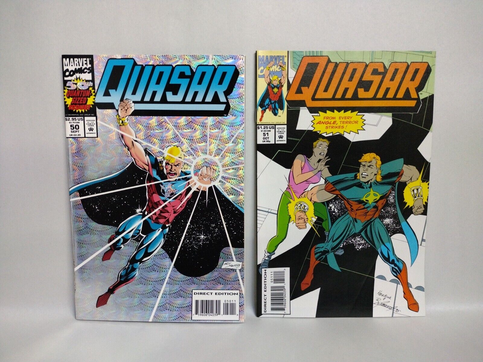 Quasar (1993) Marvel Comic Lot Set #44 45 46 47 48 49 50 51 51 NM 