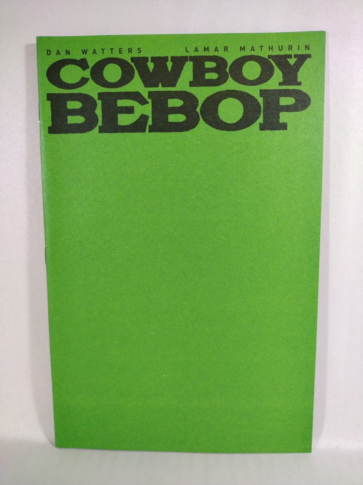 Cowboy Bebop #1 (2022) Titan Comic Green Blank Sketch Cover Variant NM