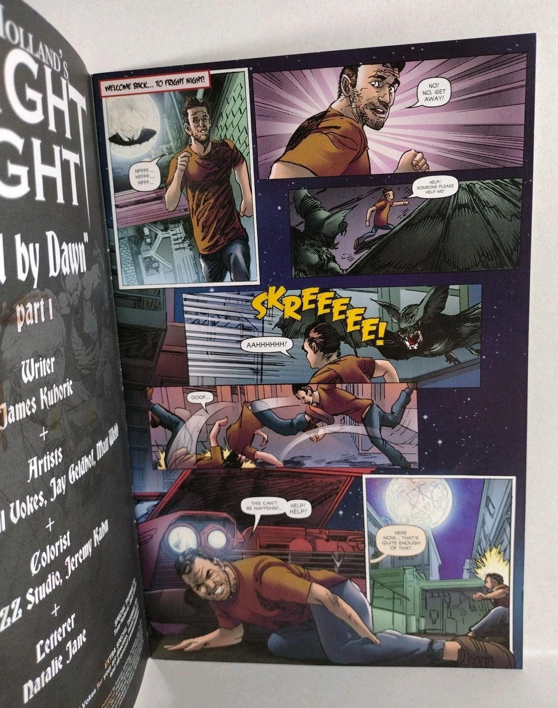 Tom Holland Fright Night 1 (2021) Sketch Cover Variant W Original Jevin Loop Art