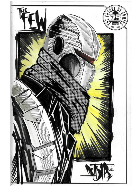 The Few #1  (2017) Image Sketch Cover Variant Comic W Original DCastr Art