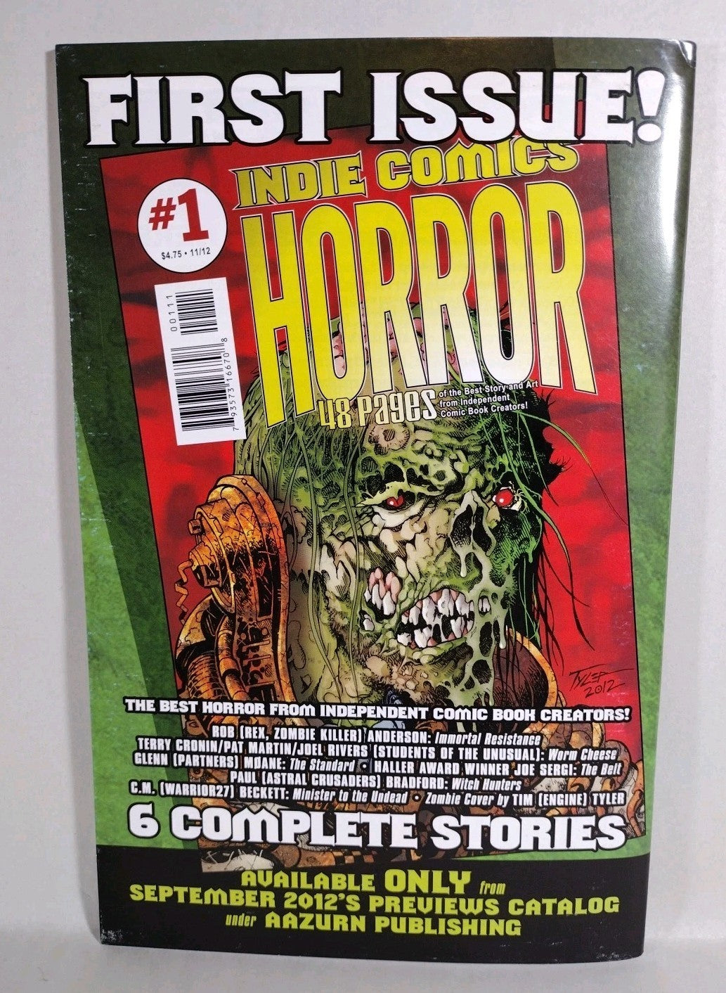 Indie Comics Magazine (2011) Aazurn Lot #1 2 3 4 5 6 Signed Tim Joe Vigil 