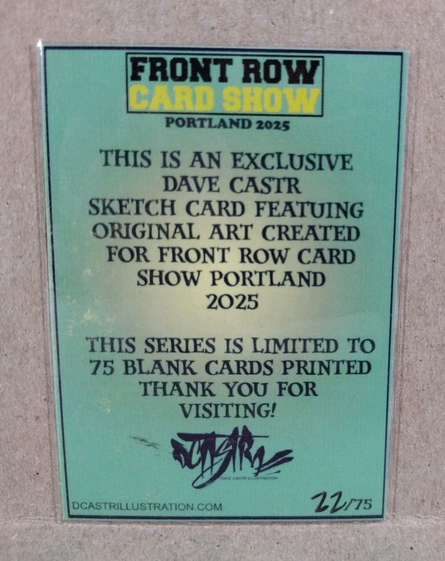 DCastr 2025 Front Row Card Show Exclusive Sketch Card W Original Deathlok Art