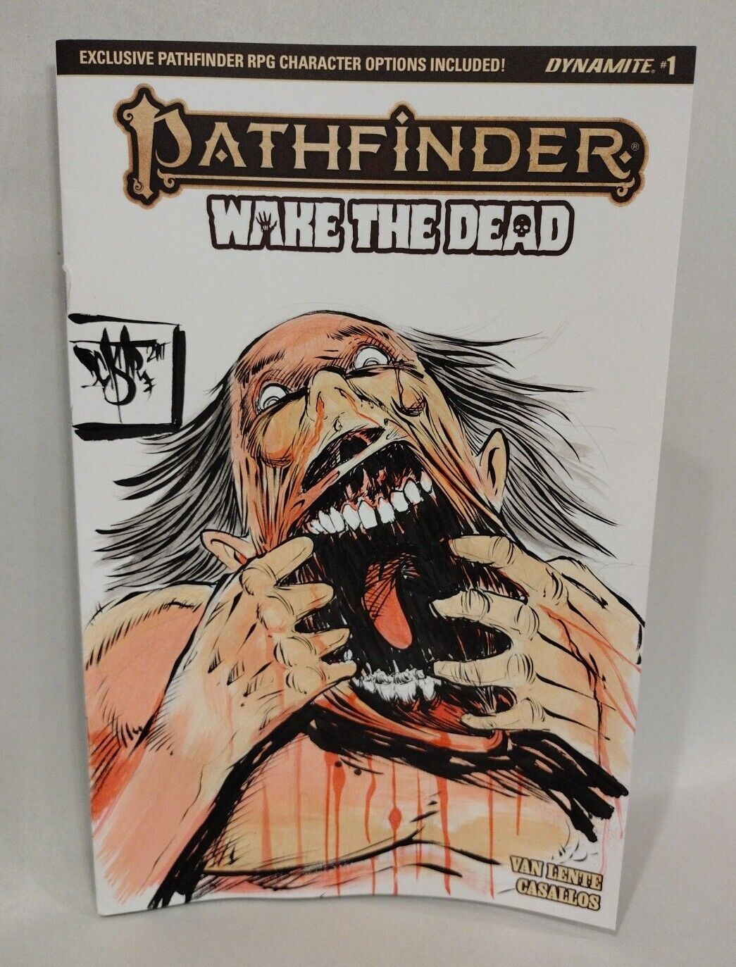 Pathfinder Wake The Dead #1 (2023) Sketch Cover Comic W Original DCastr Art