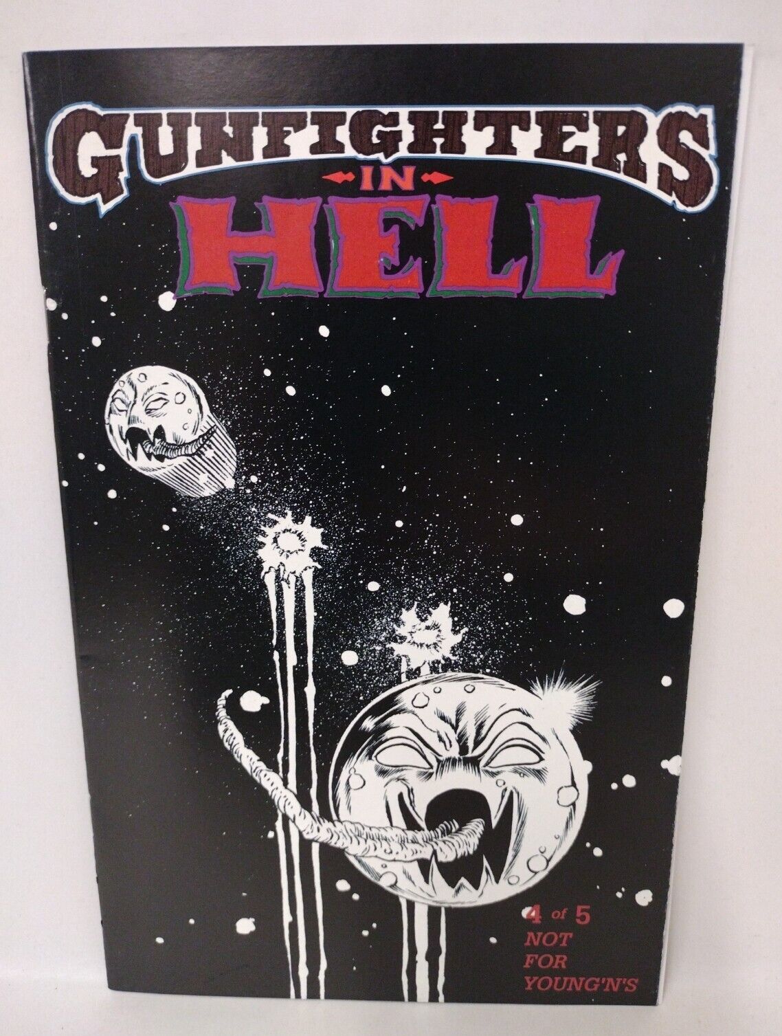 Gunfighters In Hell #4 (1993) Rebel Studios Gatefold Cover Joe Vigil VF-NM