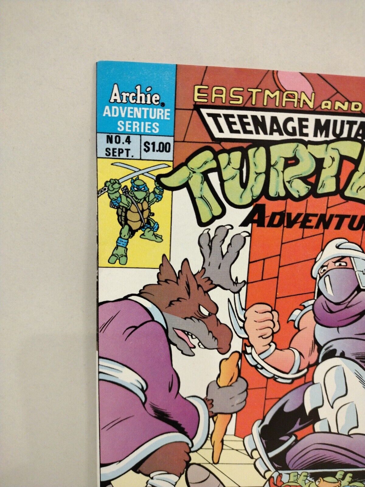 Teenage Mutant Ninja Turtles Adventures #4 (1989) Archie Comic 1st Print