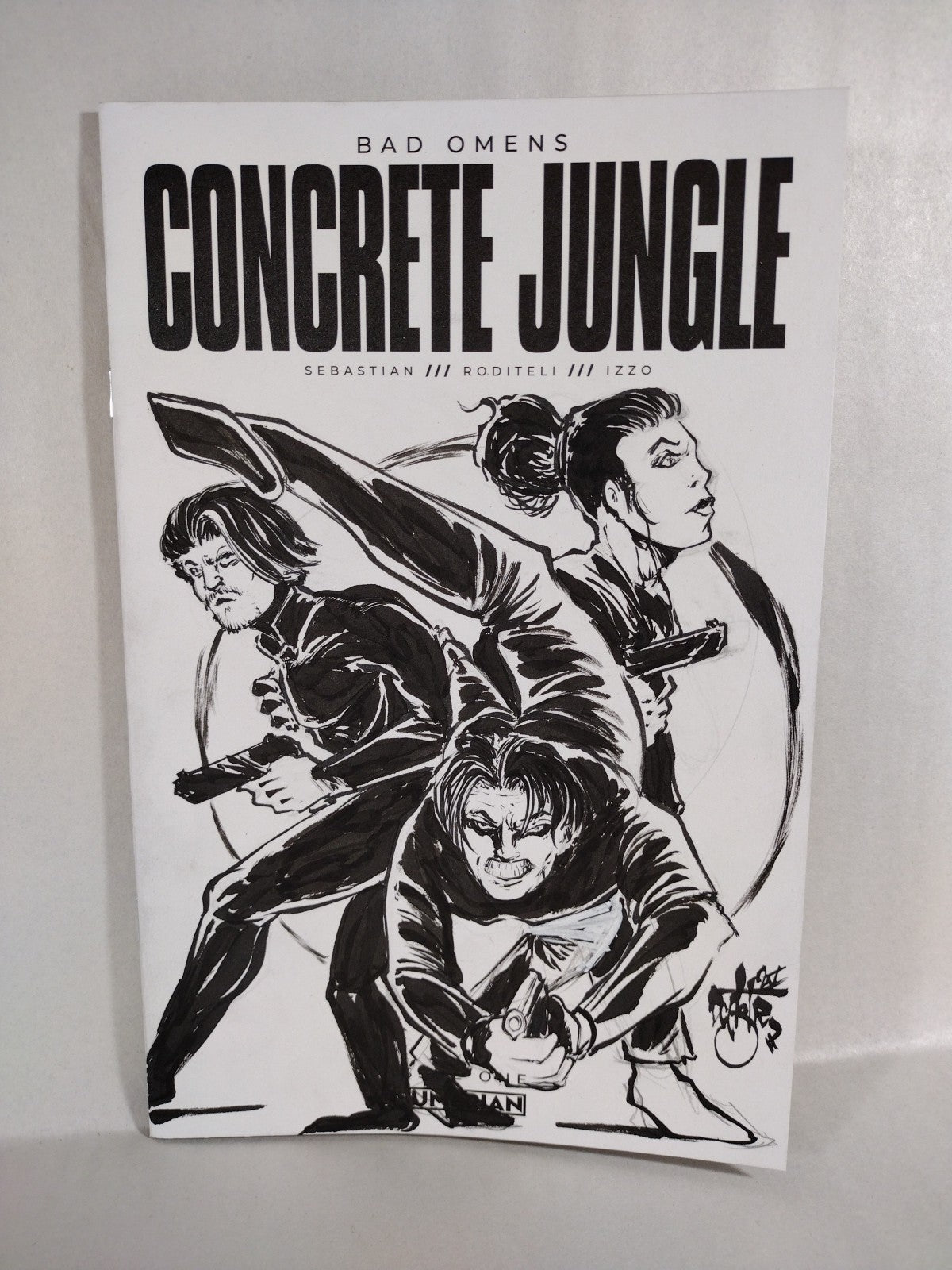 Bad Omens Concrete Jungle #1 Sumerian Sketch Cover Variant W Original DCastr Art