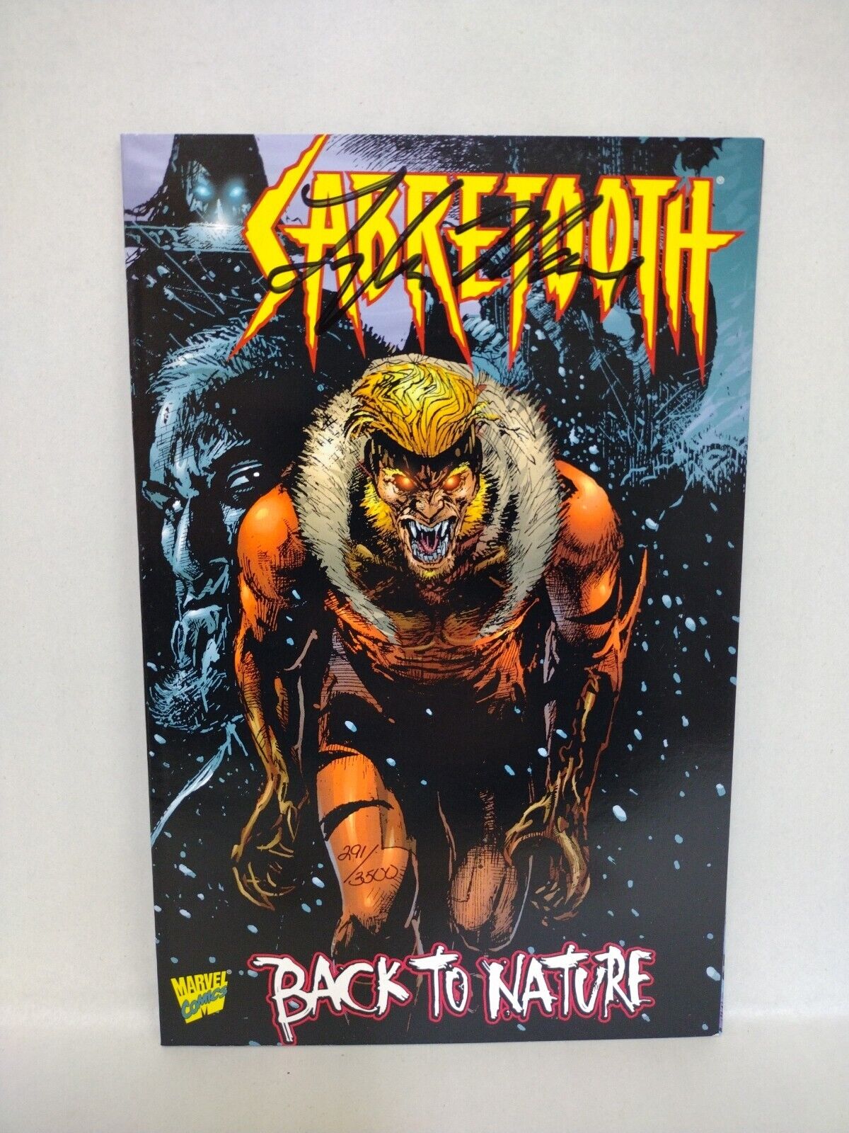 Sabertooth Back To Nature #1 (1998) One-Shot Signed Tyler Mane W COA Frank Teran