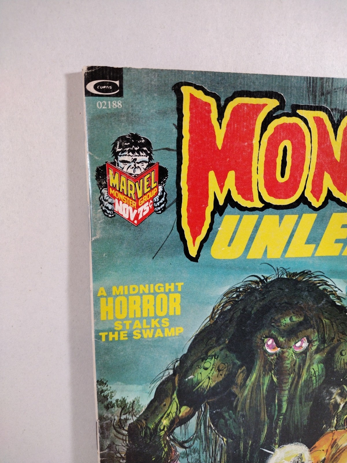 Monsters Unleashed Magazine #3 (1973) Marvel/Curtis Horror Comic FN