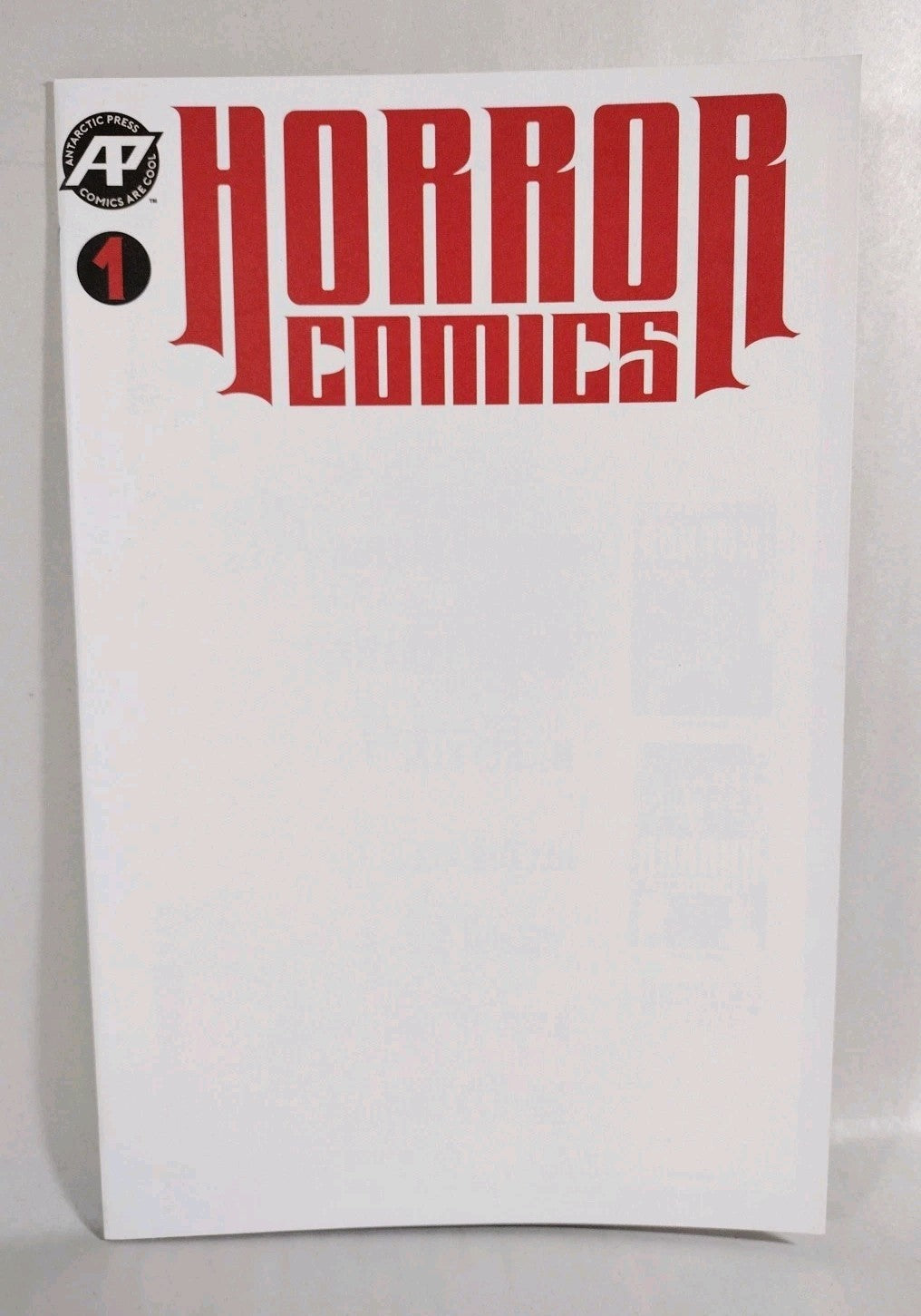 HORROR COMICS #1 (2019) Antarctic Press Variant Blank Sketch Cover Comic NM