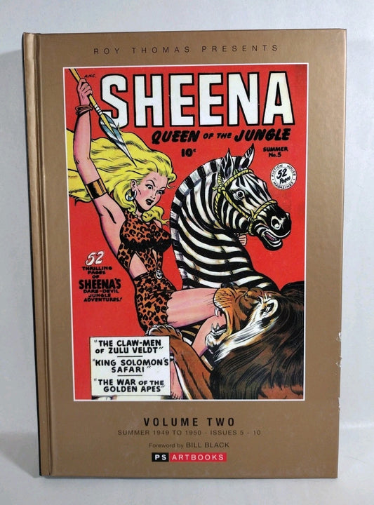 SHEENA JUNGLE QUEEN Vol 2 (2014) PSArtbooks HC Golden Age Comic Rep #5-10 GD HC