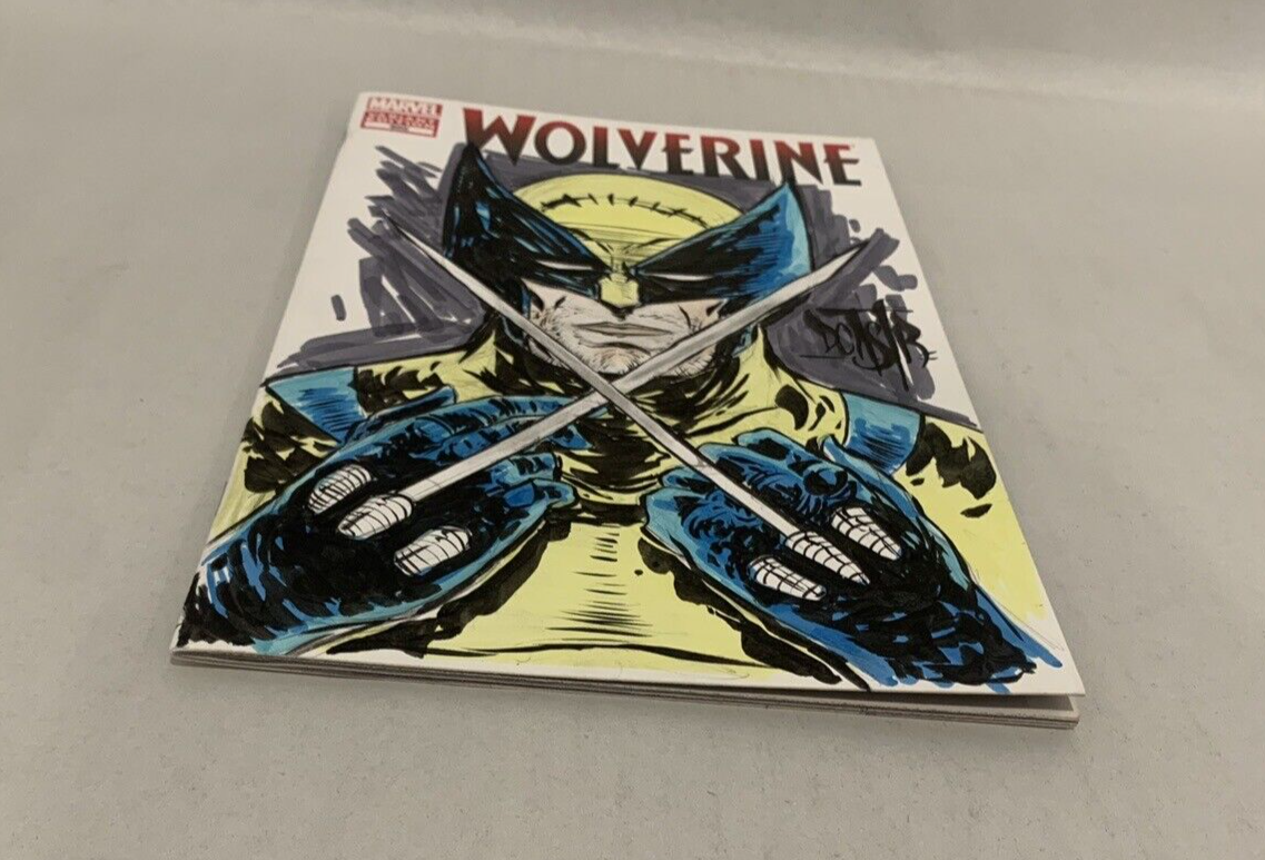 WOLVERINE #300 Blank Cover Variant Marvel Comic 2012 w Original DAVE CASTR Art