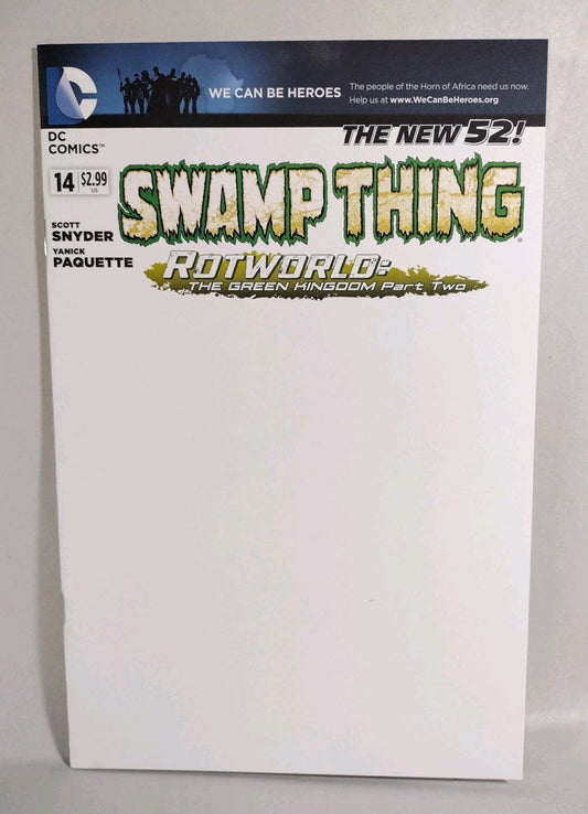 SWAMP THING #14 (2011) DC Comic Blank Sketch Variant Cover Rotworld New NM