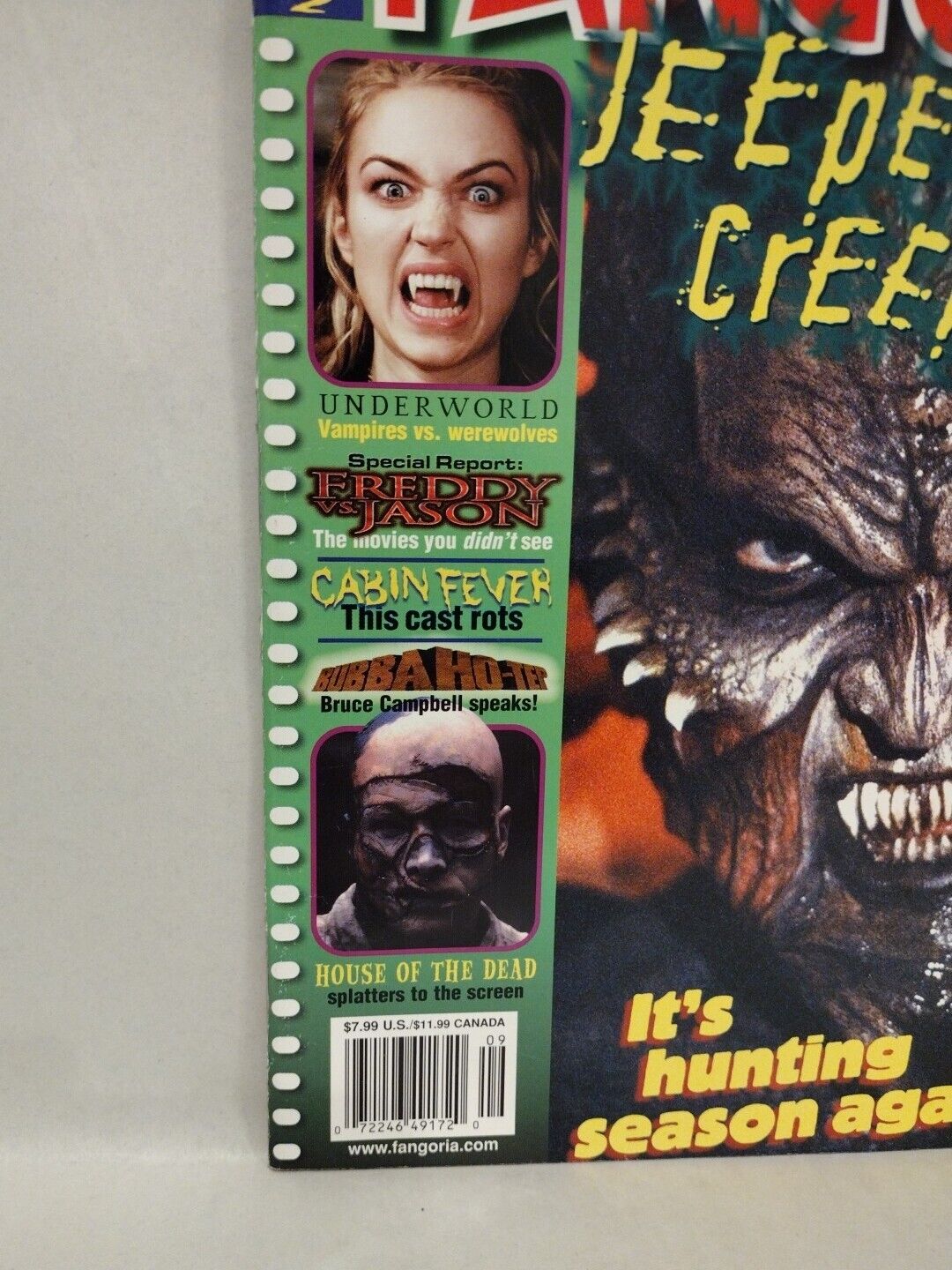 Fangoria Magazine #226 (2003) Jeepers Creepers 2 House Of The Dead Underworld 