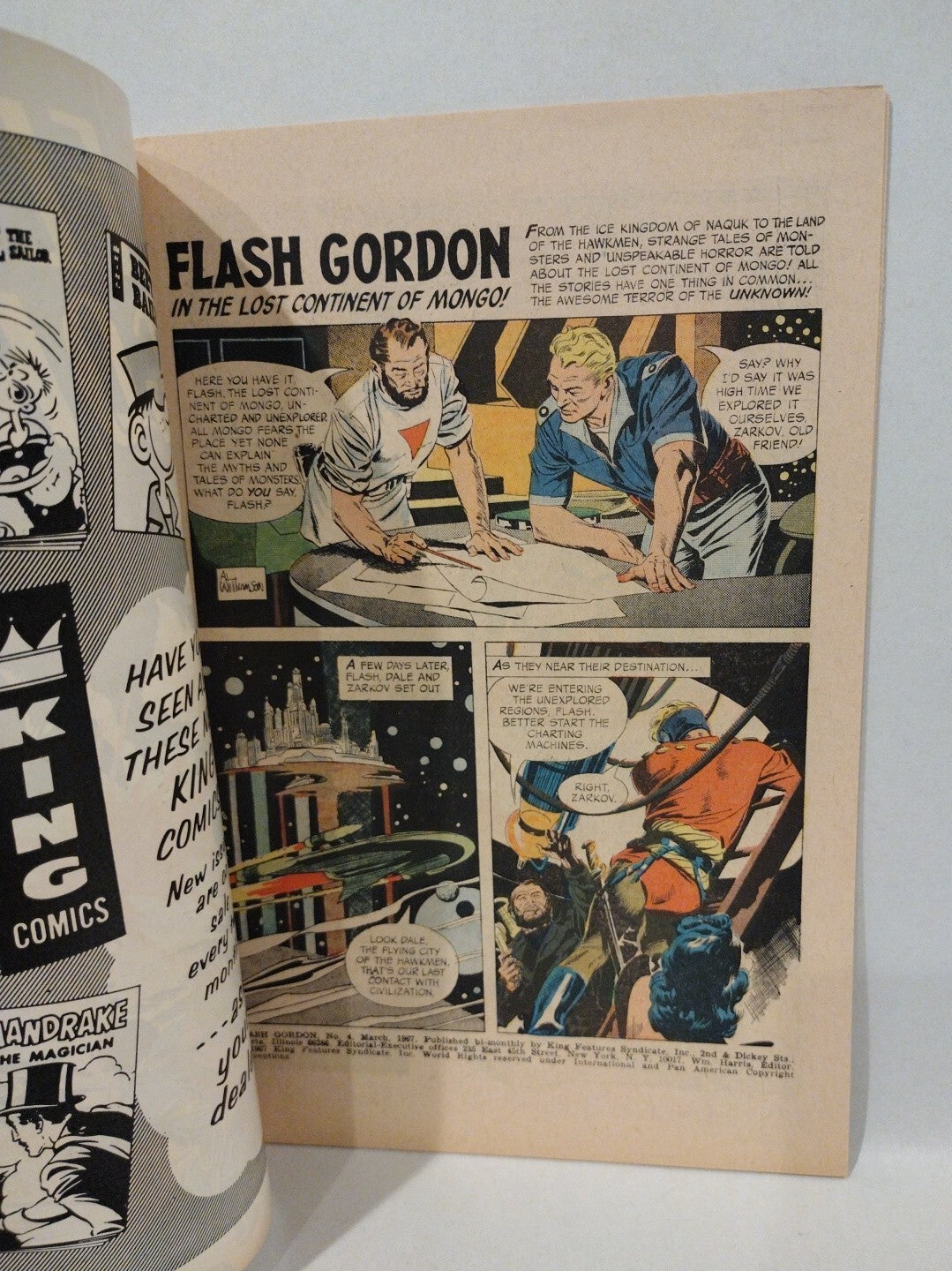 FLASH GORDON #4 (1967) King Comics Al Williamson Cover Dr Zarkov Mongo VF-NM