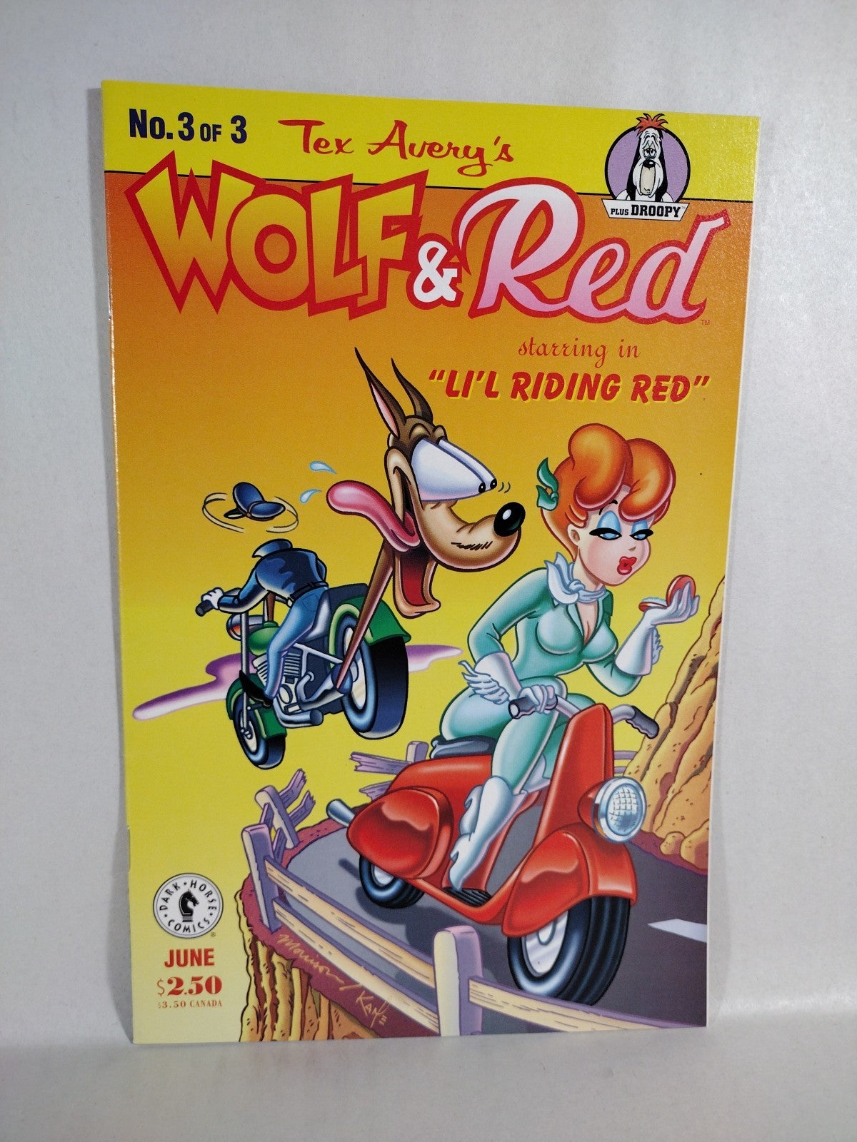 Tex Avery WOLF & RED (1995) Complete Dark Horse Comic Lot 1 2 3 Bill Morrison 
