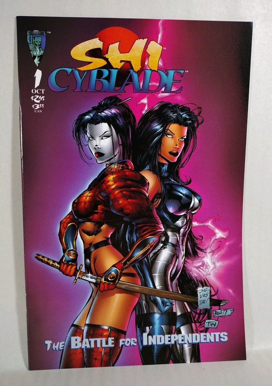 Cyblade Shi (1995) Image Crusade Comic Battle For The Independents Pt 1 2 VF-NM