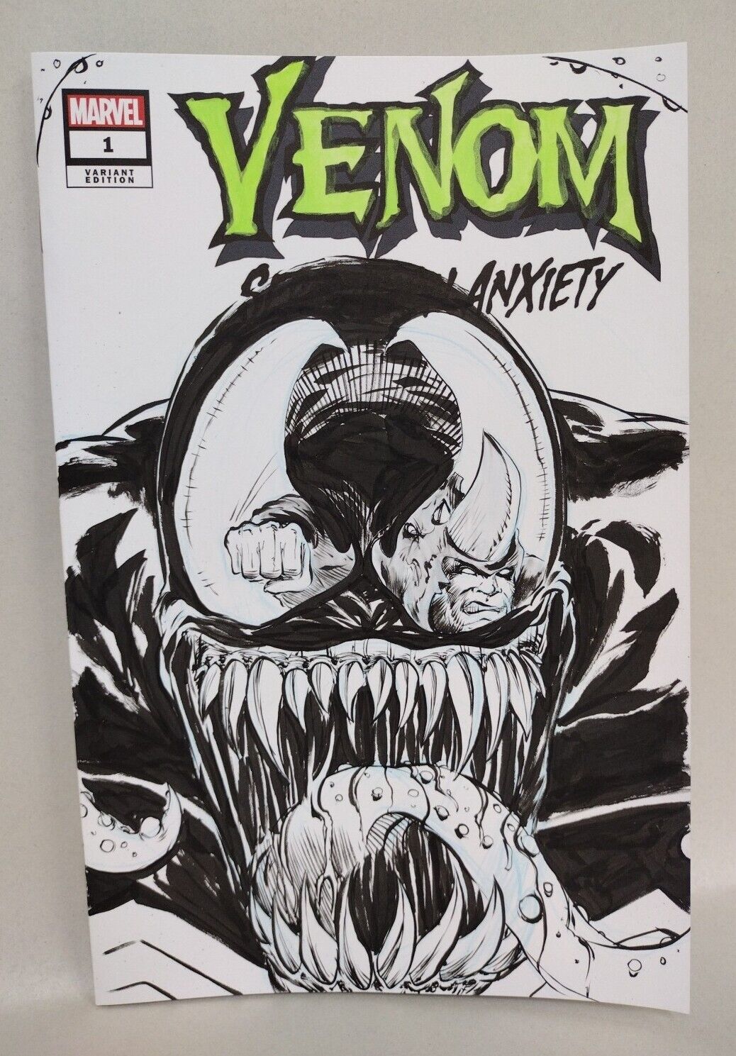 VENOM Separation Anxiety #1 (2024) Marvel Sketch Var W Original Dave Castr Art