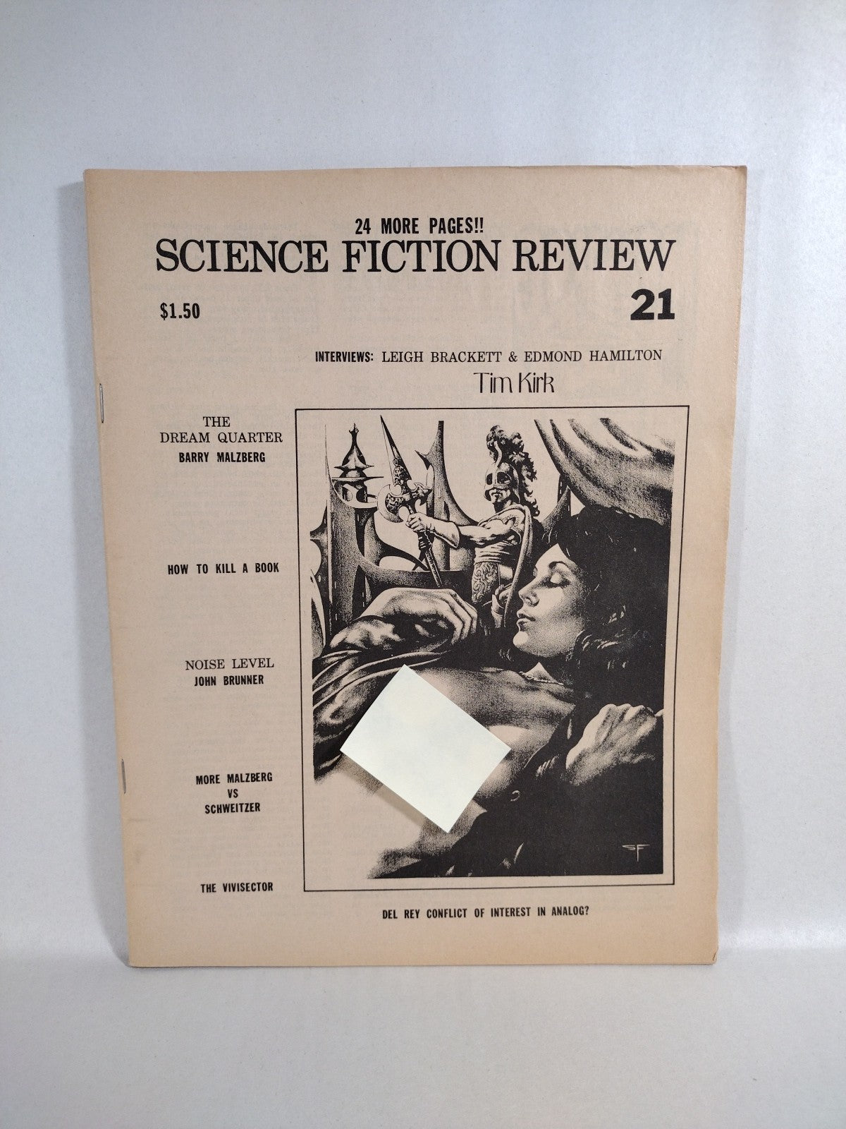 Science Fiction Review (1975) Fanzine Lot #14 20 21 Stephen Fabian Cover Art