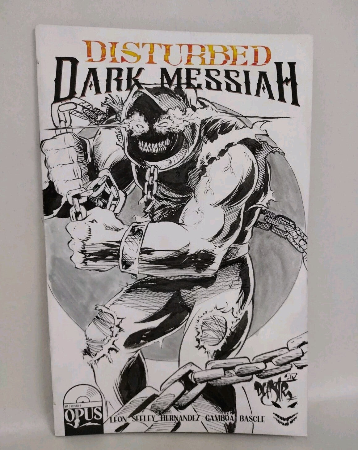 DISTURBED DARK MESSIAH #1 Opus Original Dave Castr Sketch Variant Cover Comic