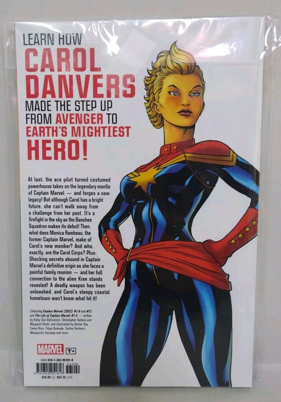 Captain Marvel the Saga of Carol Danvers by DeConnick. Marvel  2023 Softcover