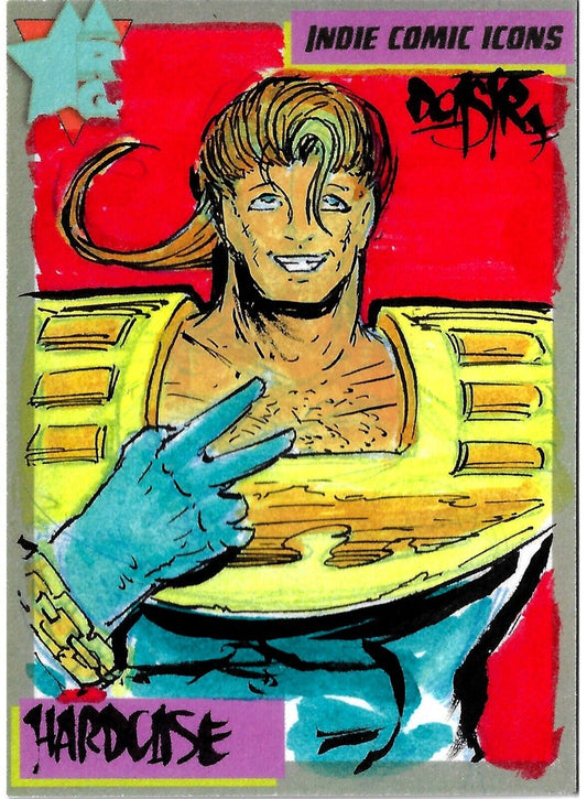 Indie Comic Icons (2023) ARG Sketch Card w Original Hardcase Malibu Art DCastr