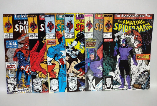 Amazing Spider-Man 1989 Assassination Plot Complete Marvel Comic Series 320-325