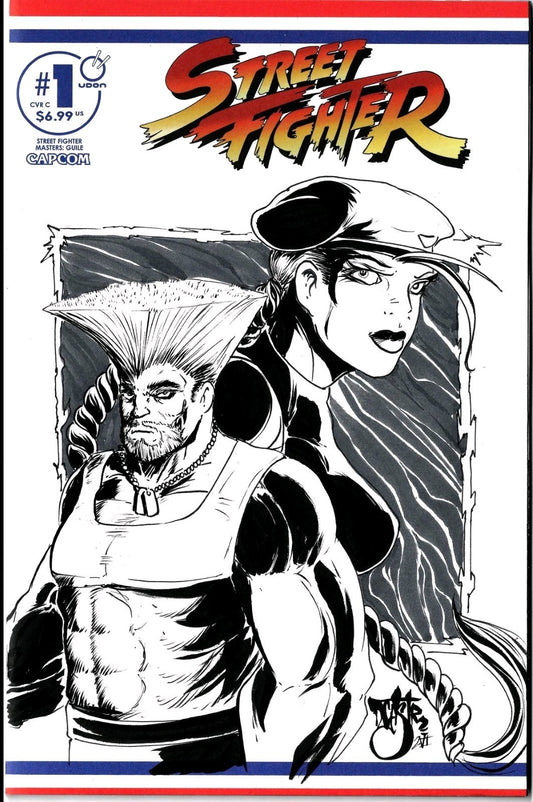 Street Fighter Masters Guile 1 (2026) Udon Capcom Sketch Cover W Original Art