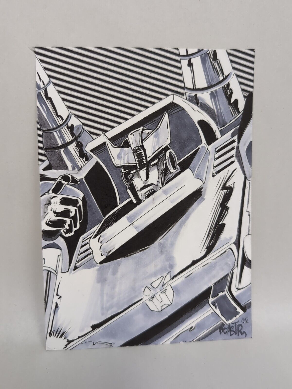 Original Dave Castr Blue Streak Autobot Transformers  Art Sealed W ARG COA