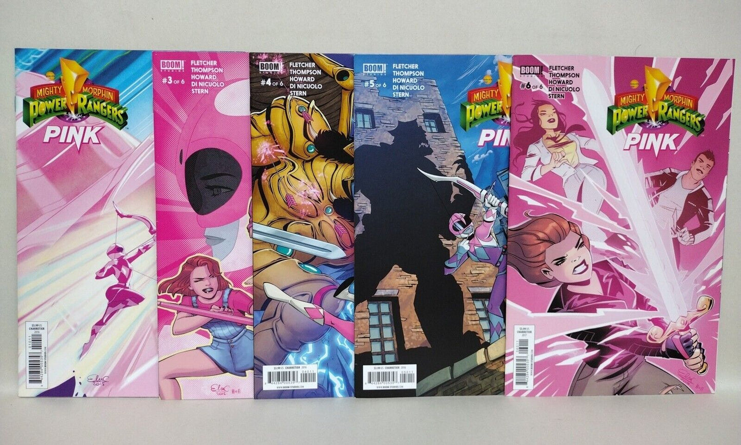 Power Rangers Pink (2016) Boom Studios Comic Lot Set #1 3 4 5 6 FN