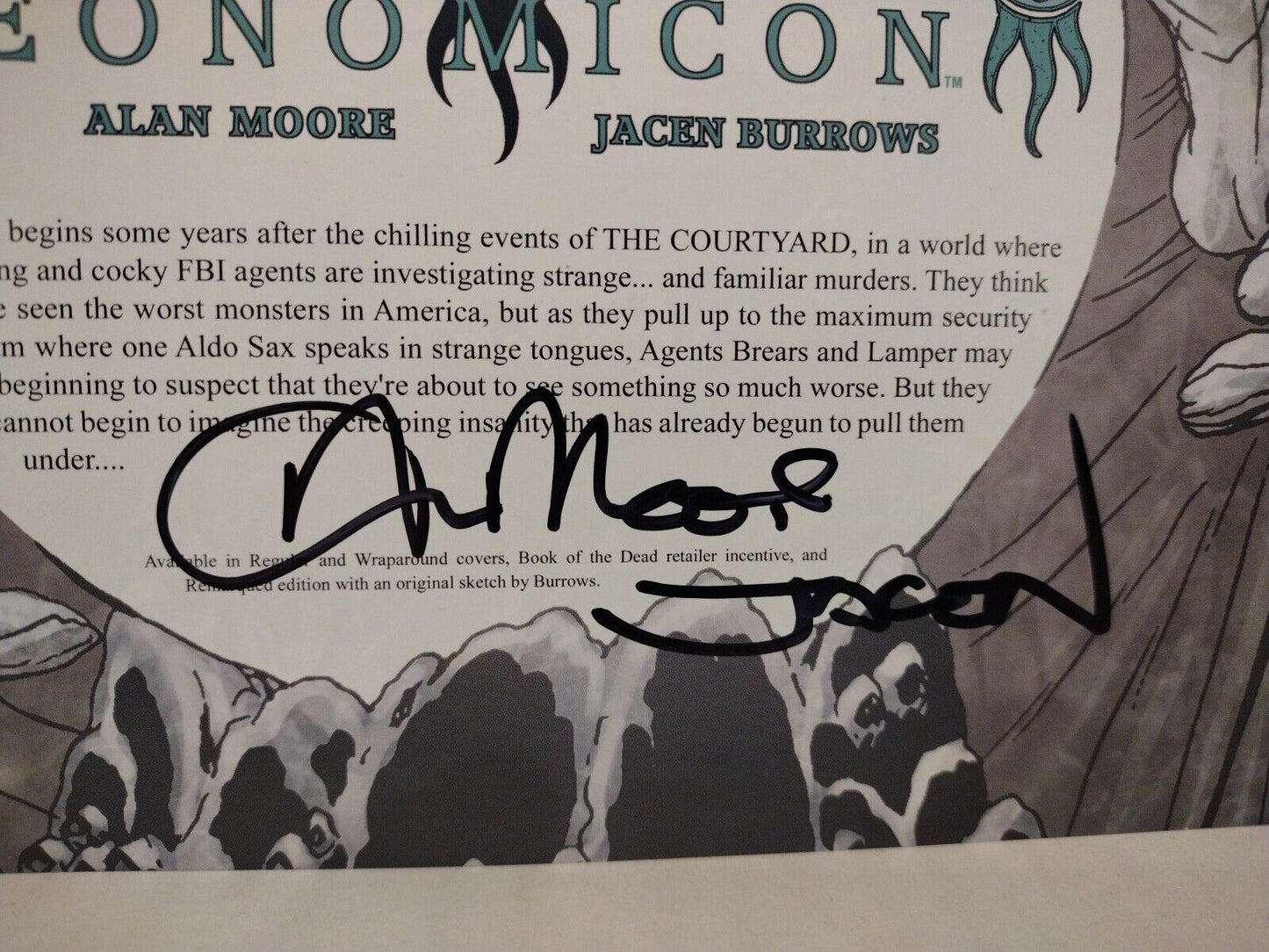 Neonomicon Avatar 13.5 X 10" Poster Signed Alan Moore Jacen Burrows LTD 100