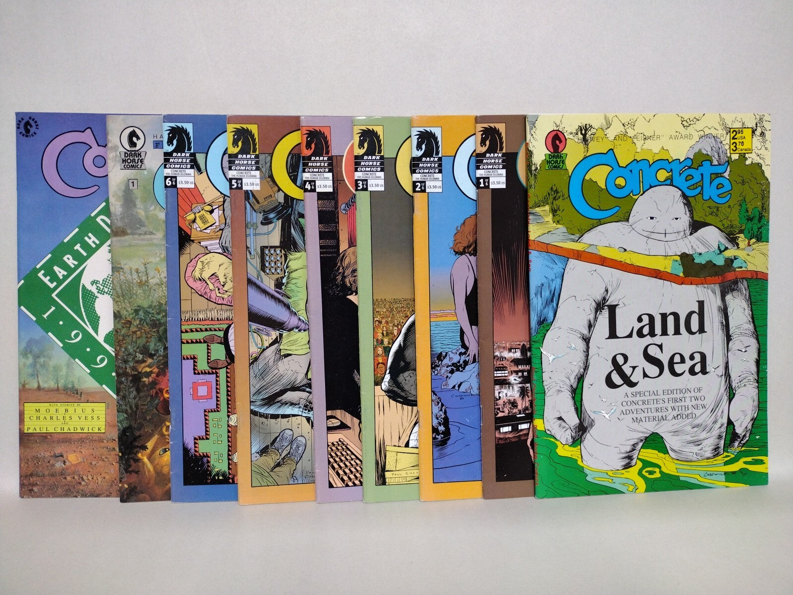 Concrete DH Comic Lot Set Human Dilemma #1-6 Land & Sea Earth Day Color Special