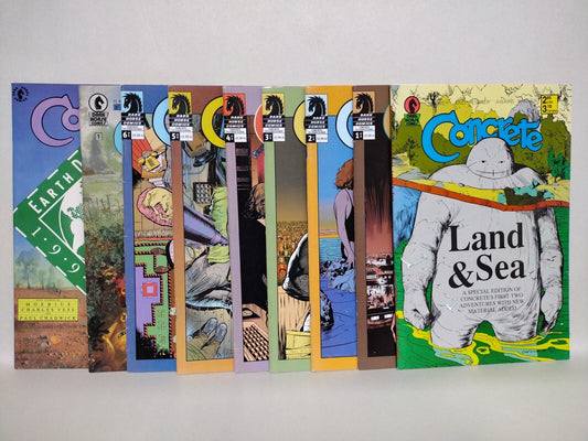Concrete DH Comic Lot Set Human Dilemma #1-6 Land & Sea Earth Day Color Special