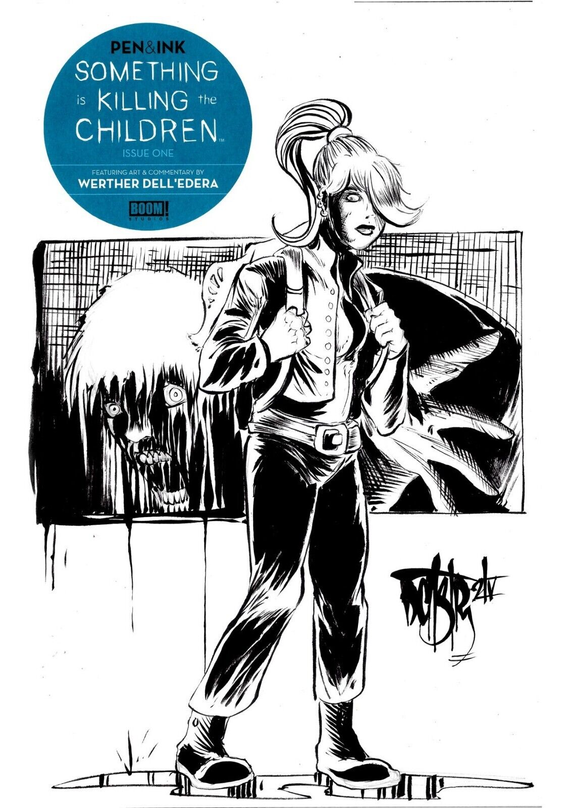 Something is Killing The Children 1 Pen & Ink Sketch Variant W Original Drawing