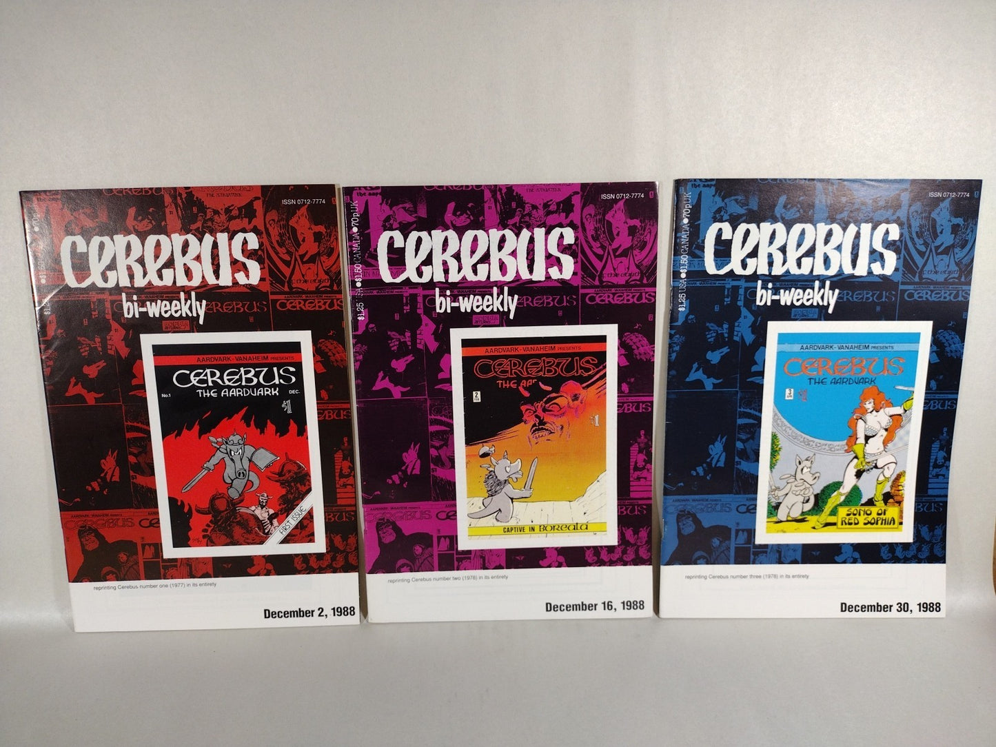 Cerebus Bi-Weekly (1988) Aardvark-Vanhiem Comic Lot #1-14 16 18 19 25 F-VF
