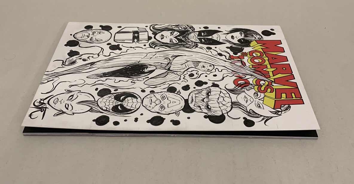 MARVEL COMICS #1000 (2019) Sketch Variant Cover Comic W Original Dave Castr Art