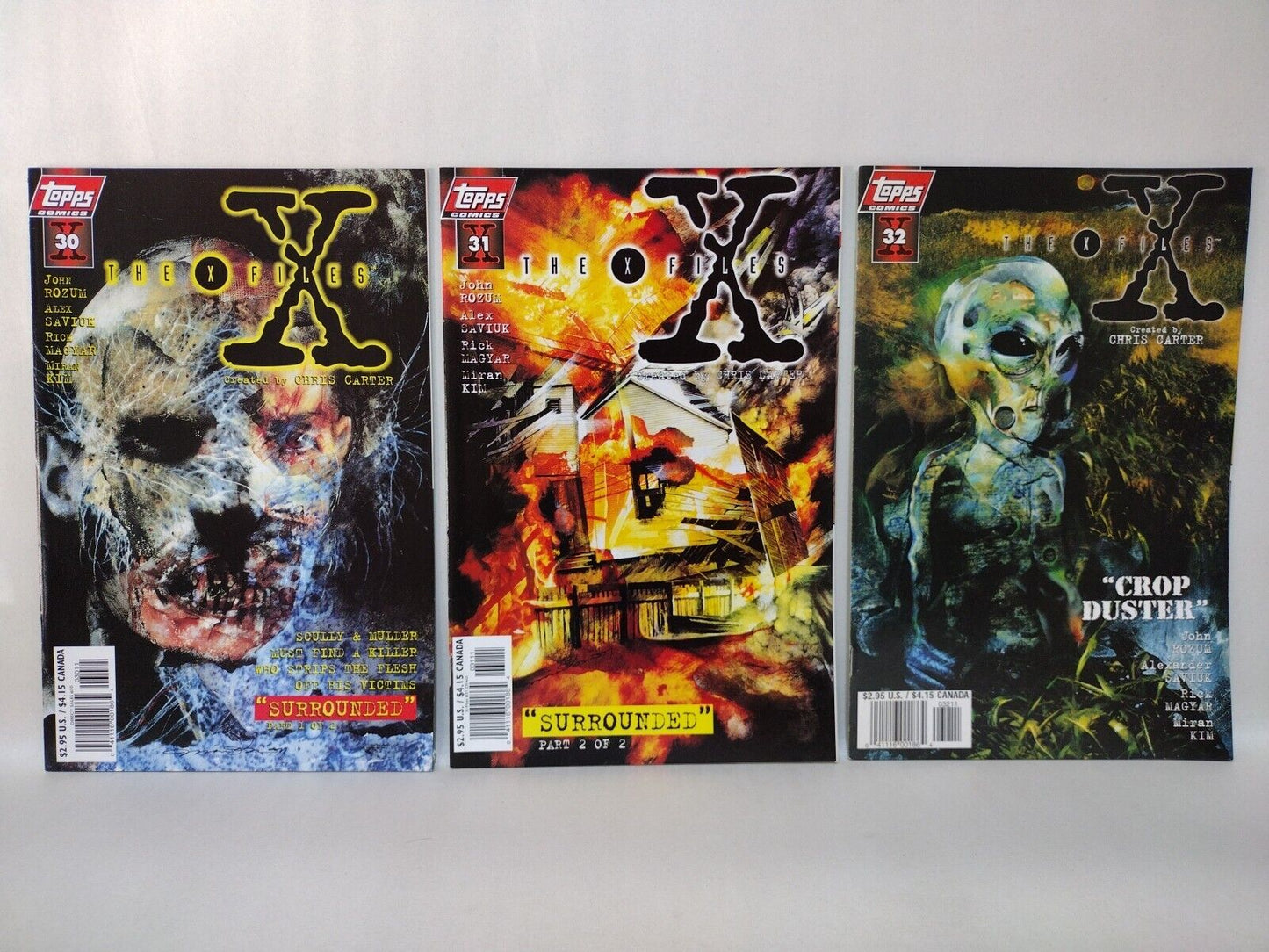 X-Files (1996) Topps Comic Run Lot Set #18-35 John Rozum VF-NM