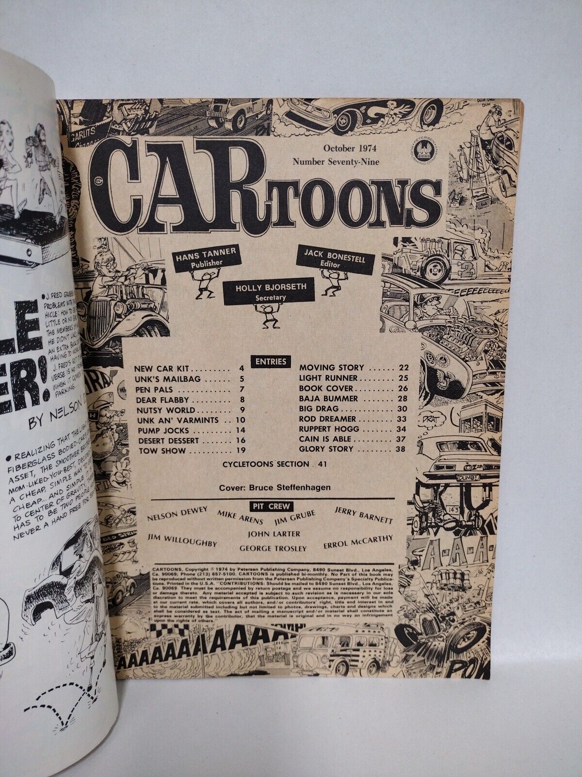 CAR Toons (1974) #79 Petersen Publishing B Steffenhagen Mike Arens Cycle Toons