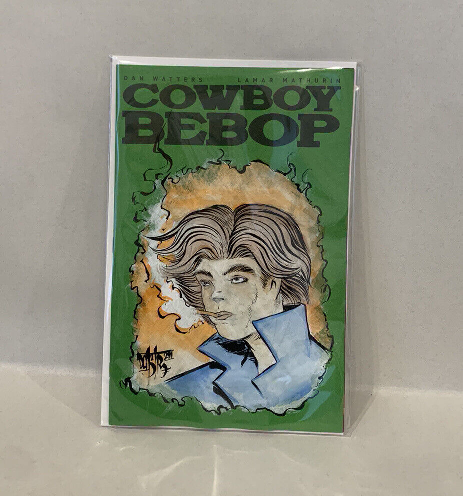 Cowboy Bebop #1 Blank Sketch Variant Cover Comic w Original Dave Castr