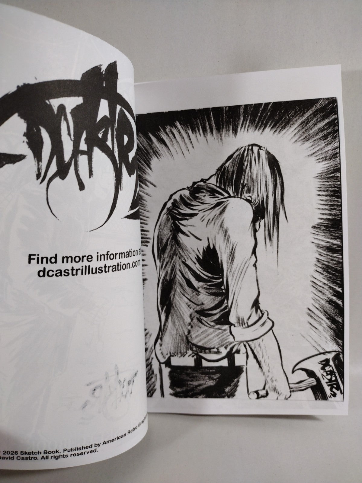 Dave Castr 2026 Sketchbook Ashcan Signed