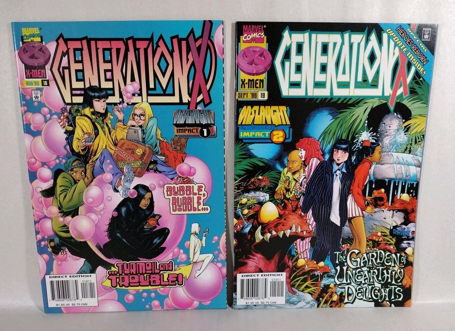 Generation X 1994 Marvel Comic Chris Bachalo Lot 1-3 5-9 11 12 14-16 18-20 22-24