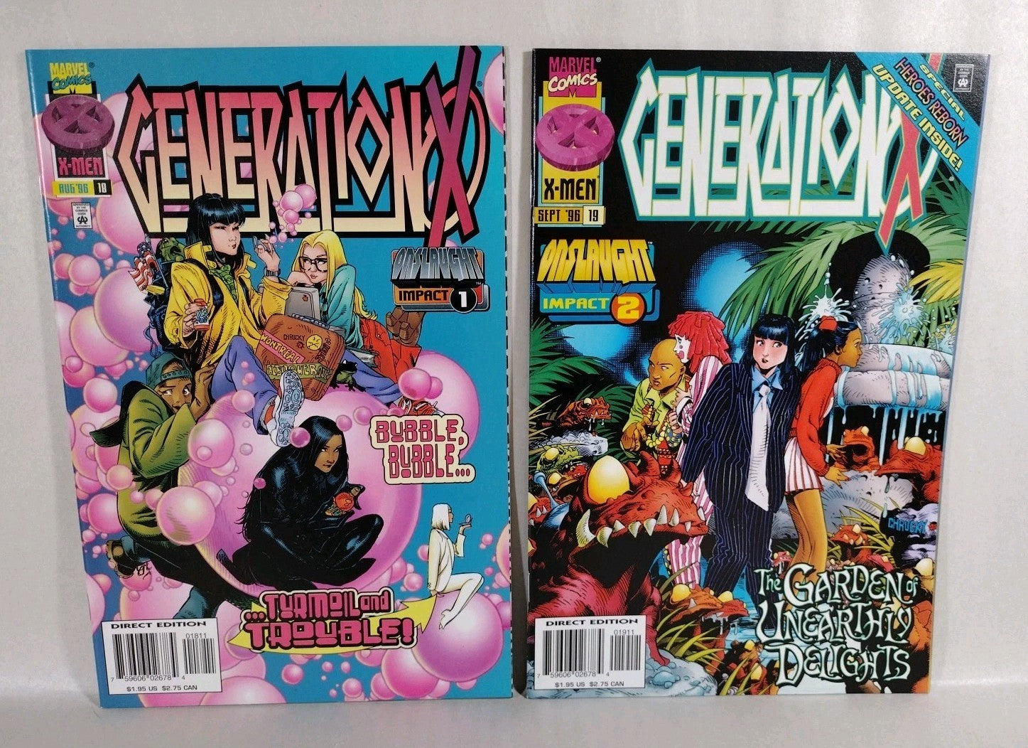 Generation X 1994 Marvel Comic Chris Bachalo Lot 1-3 5-9 11 12 14-16 18-20 22-24