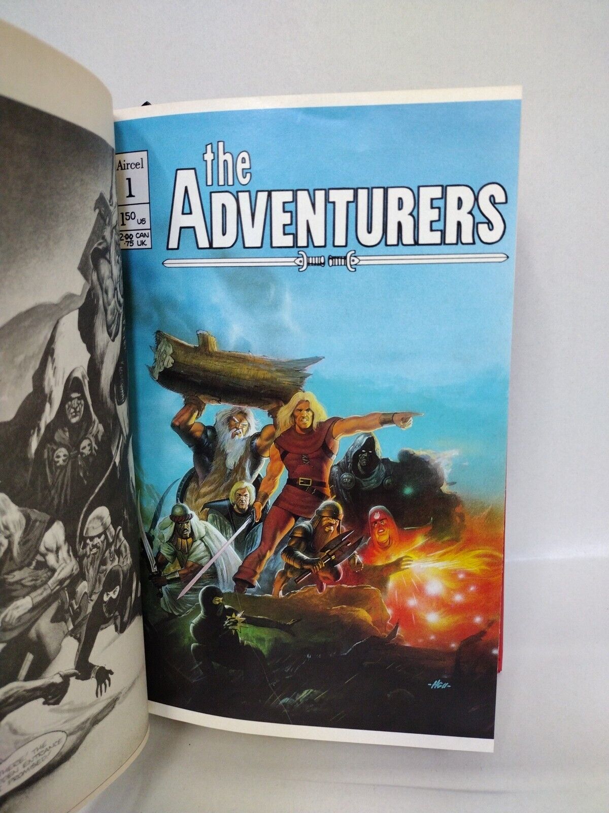 Adventurers Omnibus (1986) ARG Custom Bound Comics Kent Burles Behnke Hardcover