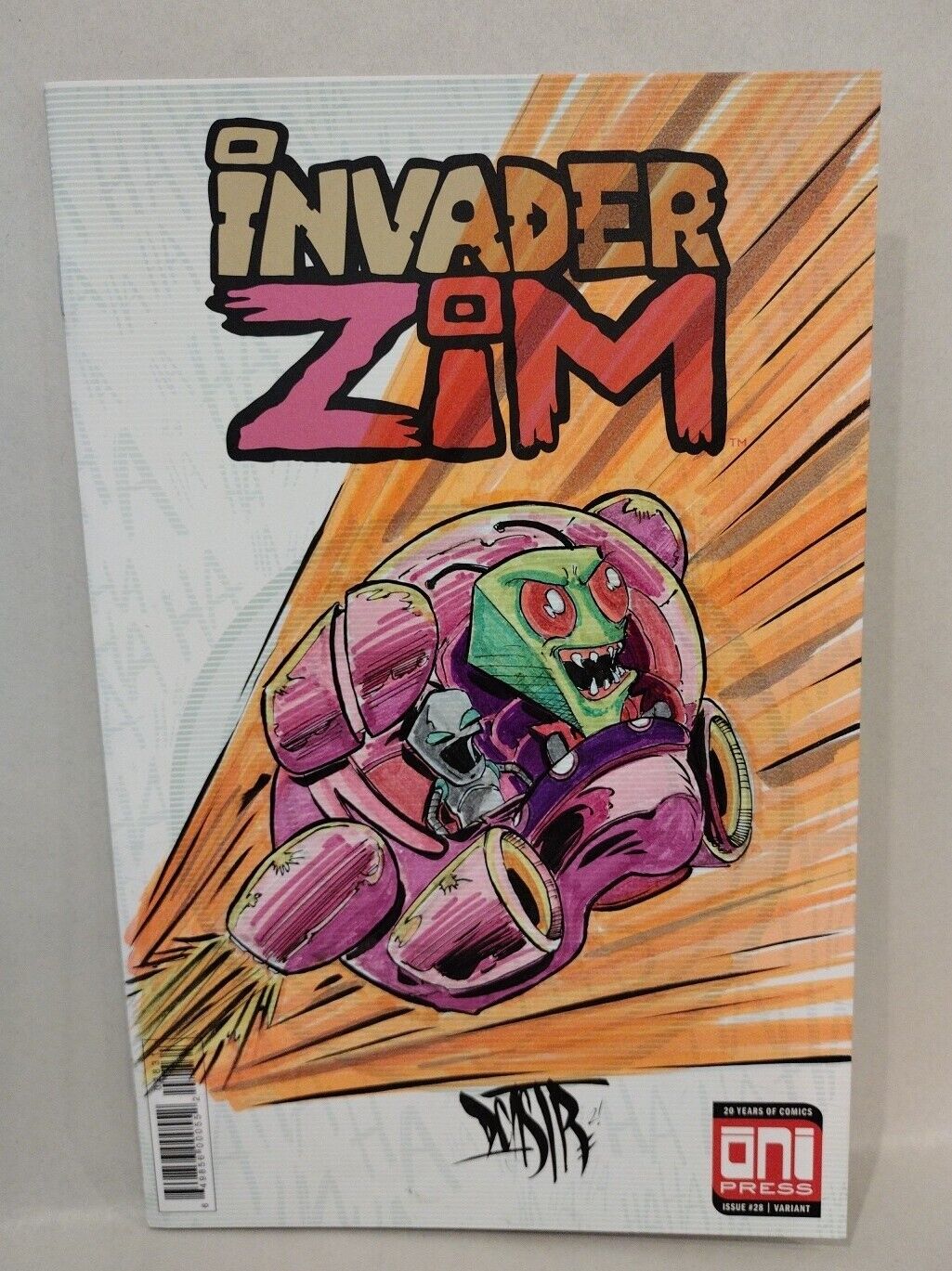 Invader Zim 28 (2018) Oni Blank Sketch Comic ECCC Variant W Original DCastr Art