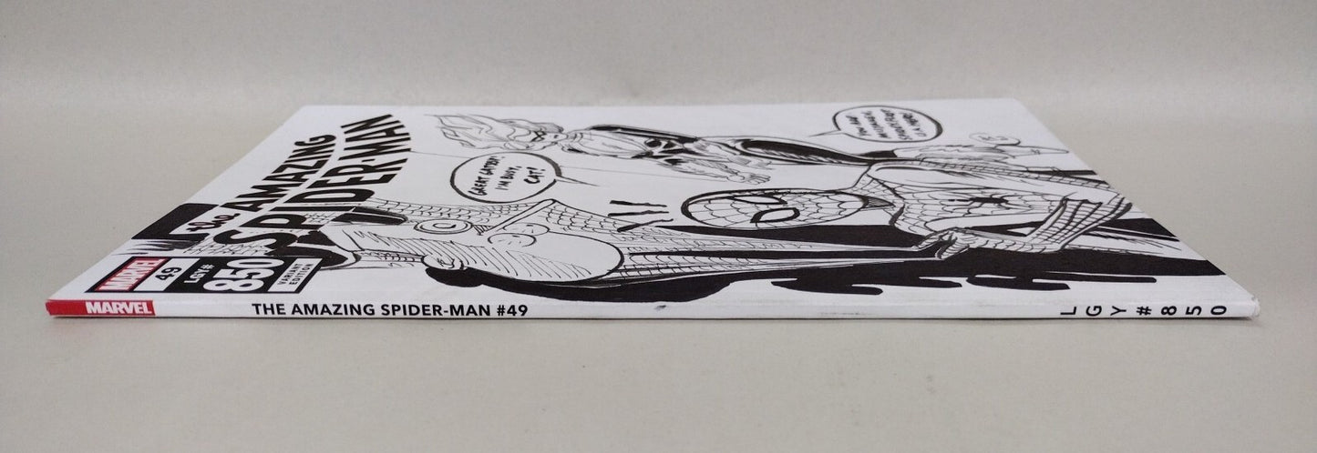 Amazing Spider-Man #49 Sketch Variant Cover Comic W Original Paul Shurar Art
