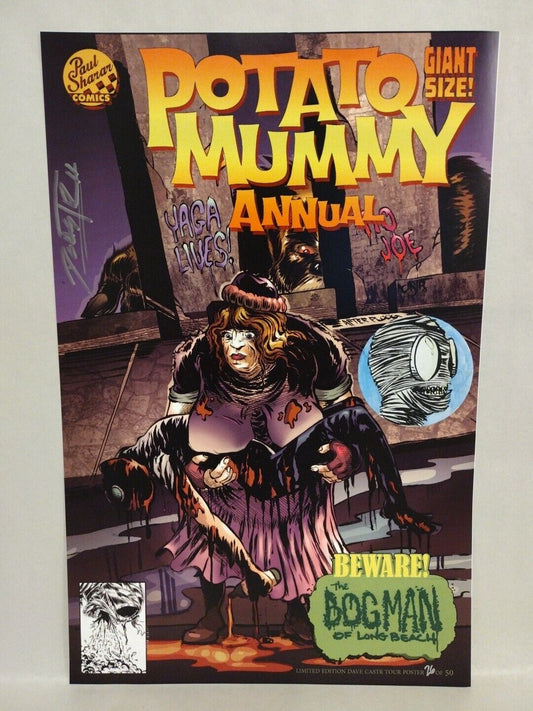 Potato Mummy Annual 11X17" Poster Print Signed Remarked & #'d 26 Dave Castr 1/50