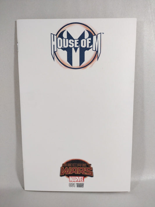 House Of M #1 (2015) Marvel Secret Wars Blank Sketch Variant Cover Comic