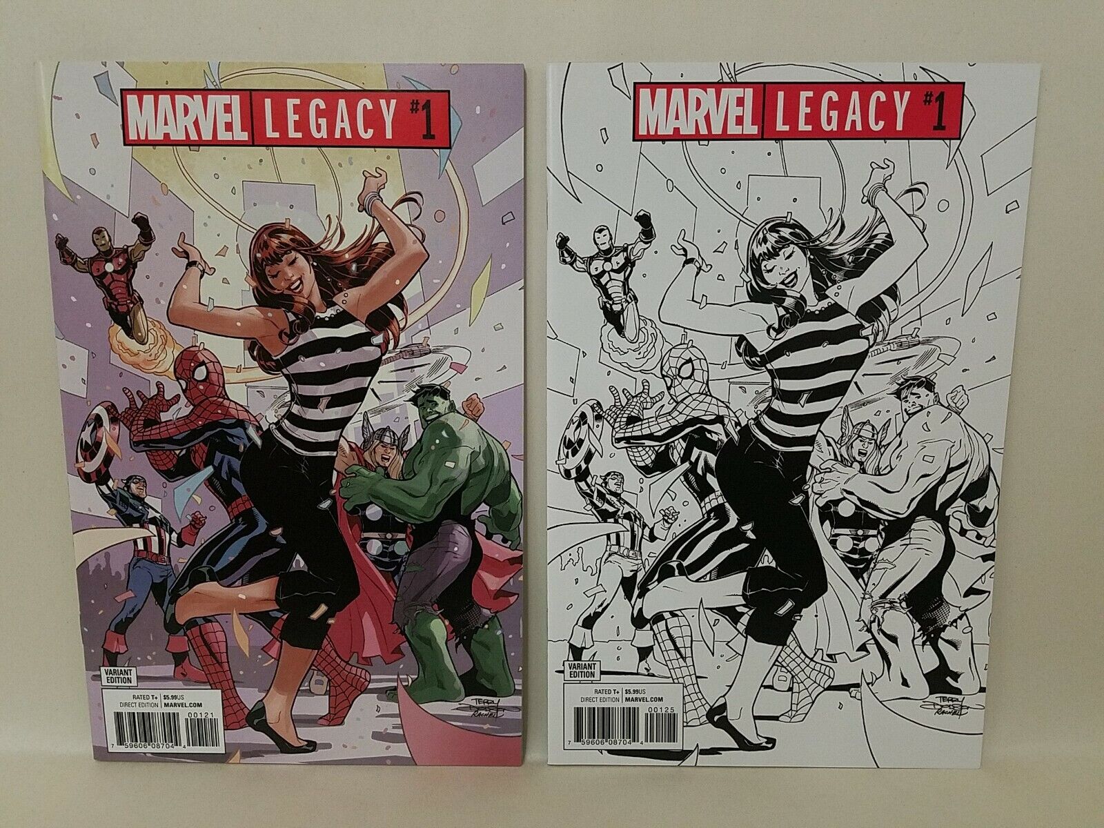 Marvel Legacy #1 (2017) Mary Jane Party Variant Set Comic Terry Dodson 