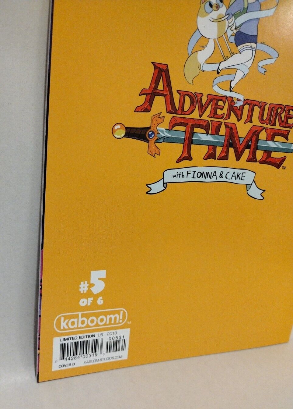 Adventure Time FIONNA & CAKE 5 (2013) Boom Studios 1:25 Ratio Variant Cover D NM