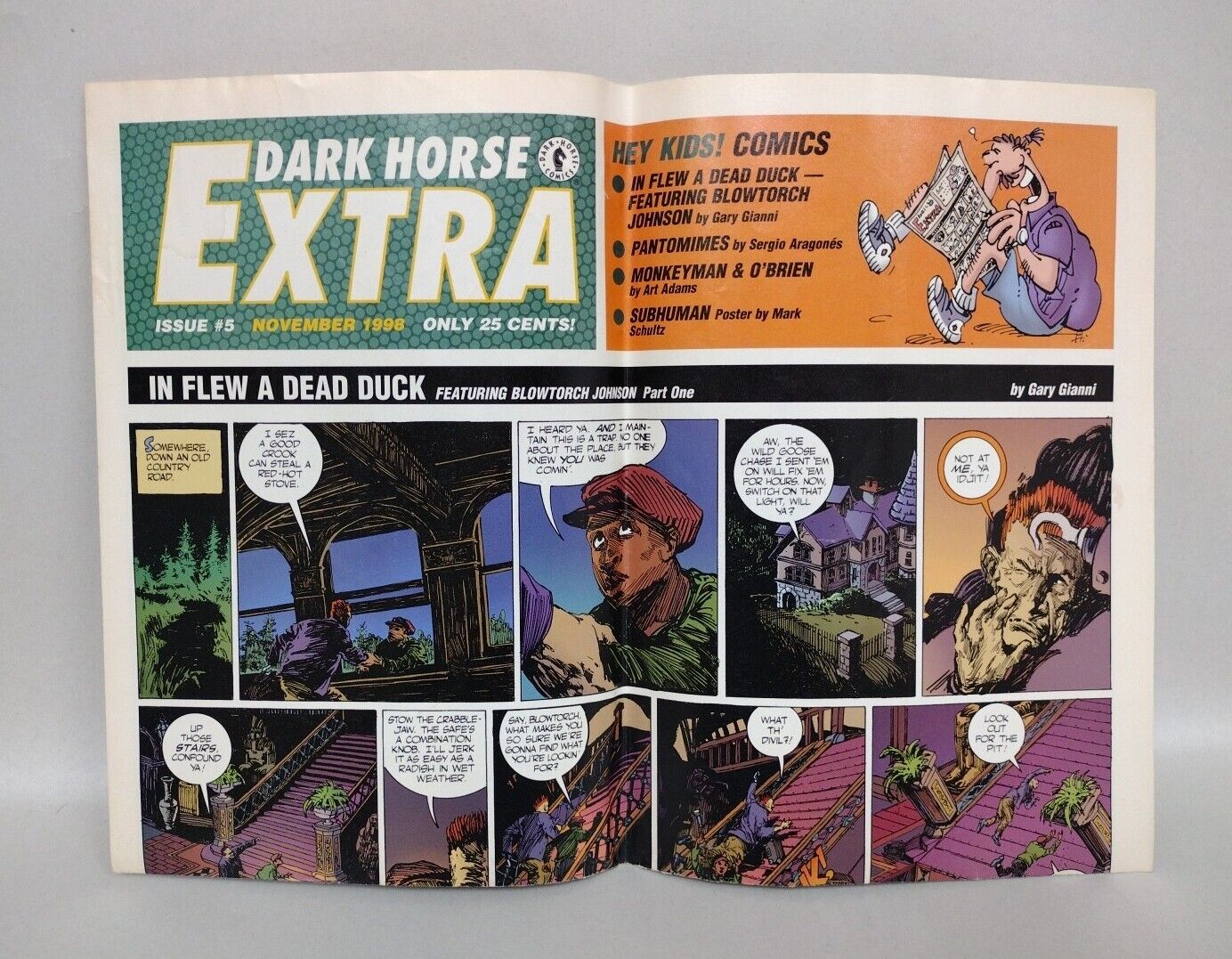 Dark Horse Extra #5 (1998) 21.5 X 14.5 Comic Newspaper Art Adams Sergio Aragones